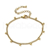 304 Stainless Steel Link & Charm Bracelets for Women BJEW-Z133-03G-2