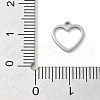 Anti-Tarnish 304 Stainless Steel Charms STAS-R003-01P-02-3