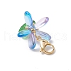 Glass Pendants Decorations HJEW-MZ00212-02-4