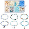 SUNNYCLUE DIY Natural Ocean Shell Stackable Bracelet Making Kit DIY-SC0024-31-1
