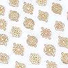 SUPERFINDINGS 32Pcs 8 Style Baroque Style Zinc Alloy Connector Charms FIND-FH0003-94-6