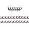 Tarnish Resistant 304 Stainless Steel Cuban Link Chain STAS-B019-02C-P-2