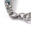 201 Stainless Steel Rope Chain Bracelets BJEW-R313-08B-P-3
