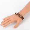 Trendy Cowhide Leather Cord Multi-strand Bracelets BJEW-JB01734-5