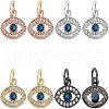 SUPERFINDINGS 12Pcs 6 Style Brass Pendants KK-FH0004-31-1