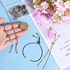 SOFPLATE 12Pcs 4 Colors Rack Plating Adjustable Brass Slider Bracelet Making KK-SP0001-81-3