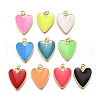 Brass Enamel Pendants KK-K401-14G-1