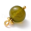 Natural Olive Jade Charms PALLOY-JF01092-04-2