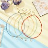Brass Pendant Necklace with Glass Seed Beaded Chains for Women NJEW-JN04429-2