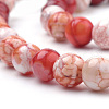 Natural Fire Crackle Agate Beads Strands G-S249-07-8mm-3