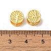Rack Plating Flat Round with Tree Brass Beads KK-F873-27G-2