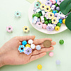 Craftdady Spray Painted Natural Wooden Beads WOOD-CD0001-33-6