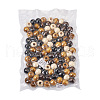 Craftdady 100Pcs 5 Colors Wooden Beads WOOD-CD0001-13-9