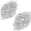 Fingerinspire 2Pcs Hotfix Rhinestone DIY-FG0002-50-1