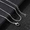 1.2MM 304 Stainless Steel Wheat Chain Necklaces for Men STAS-V011-03A-P-1