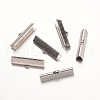 Tarnish Resistant 316 Surgical Stainless Steel Ribbon Crimp Ends STAS-K101-02-25mm-1