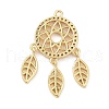 Rack Plating Brass Cubic Zirconia Pendants KK-D031-06G-2