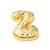 Rack Plating Brass Micro Pave Clear Cubic Zirconia Perdants KK-C067-11G-Z-1