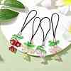Glass Pendant Mobile Straps HJEW-JM01827-S-1