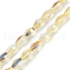 Electroplate Glass Beads Strands GLAA-Q101-03B-HP02-1