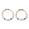 2Pcs Wood Beads Stretch Couples Bracelets BJEW-JB11289-2