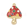 Alloy Enamel Pendants PALLOY-V003-04G-02-1