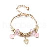 Alloy Enamel European Beads Charm Bracelets BJEW-F495-23G-2