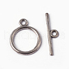 Tibetan Style Toggle Clasps X-TIBEP-A12208-S-FF-1