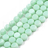 Opaque Solid Color Glass Beads Strands GLAA-N052-05B-A12-1