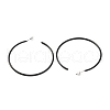 Baking Paint 201 Stainless Steel Half Hoop Earrings EJEW-P185-A01-03-2