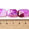 Natural Striped Agate/Banded Agate Beads Strands G-B137-B01-01H-5