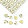 Pointed Back Glass Rhinestone Cabochons GGLA-S003-02F-1