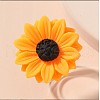 Sunflower Resin Finger Rings for Women FS-WG1F28B-01-3