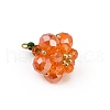 Halloween Theme Glass Seed Beads Pendants PALLOY-MZ00775-01-4
