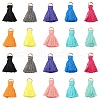 20Pcs 10 Colors Polycotton(Polyester Cotton) Tassel Pendant Decorations FIND-YW0004-57-1