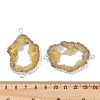 Dyed Natural Druzy Agate links G-R012-05S-07-3