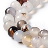 Natural Dendritic Agate Beads Strands G-D845-04-8mm-3