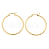 Ion Plating(IP) 304 Stainless Steel Hoop Earrings EJEW-N0016-11G-F-3