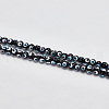 DELORIGIN 1 Strand Handmade Evil Eye Lampwork Beads Strands LAMP-DR0001-01B-4
