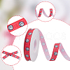 25 Yards Sport Ball Theme Printed Polyester Grosgrain Ribbon OCOR-WH20002-03B-01-6