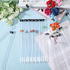 Acrylic Incense Storage Tube with Black Cap for Incense Sticks AJEW-WH0561-31-5