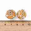 Handmade Resin Indonesia Round Beads IPDL-P005-16KCG-01-3