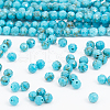  2 Strands Synthetic Turquoise Beads Strands G-NB0004-78-4