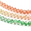 Transparent Painted Glass Beads Strands DGLA-A034-T3mm-A04-4