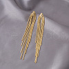 Alloy Tassel Stud Earrings FS-WGEF59C-01-4
