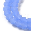 Imitation Jade Frosted Glass Bead Strands EGLA-A039-J4mm-MD04-3