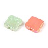UV Plating Opaque Acrylic Beads OACR-T028-53-2