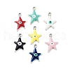 Alloy Enamel Pendants FIND-C050-02AS-1