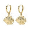 Brass Hoop Earrings EJEW-Q036-03A-G-2