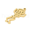 304 Stainless Steel Pendants STAS-U041-02G-G-2